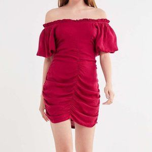 Urban Outfitters Off the Shoulder ruched dress